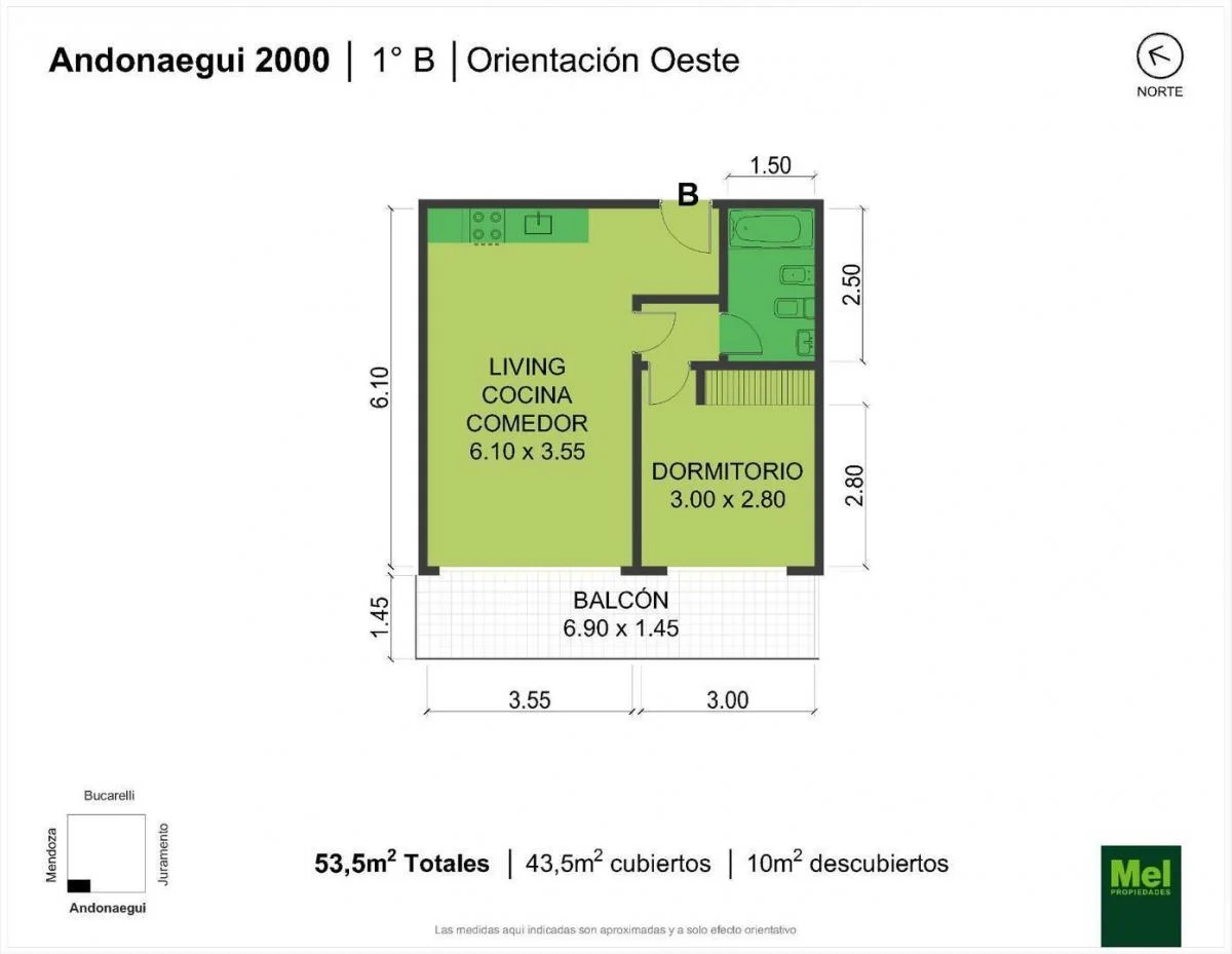 Imagen de la propiedad 2 ambientes ZP 2172911
