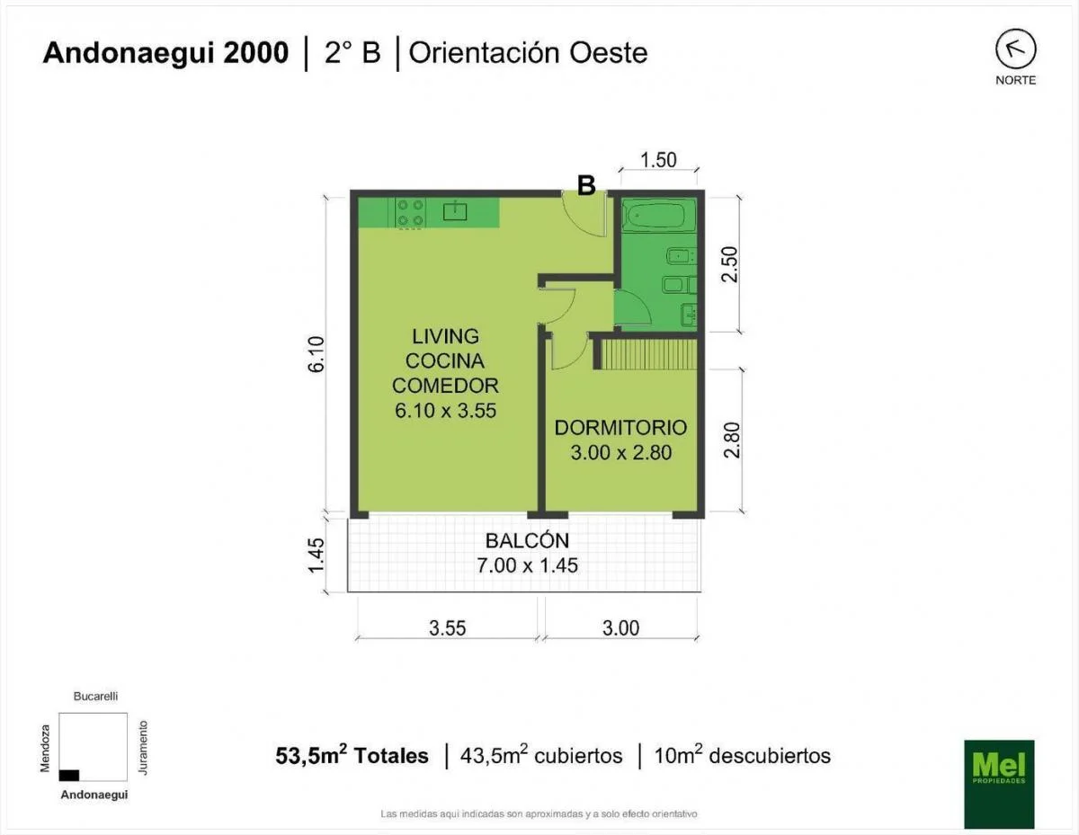 Imagen de la propiedad 2 ambientes ZP 2172907