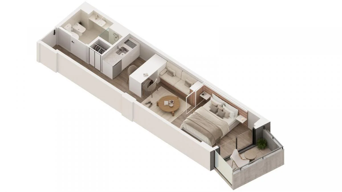 Imagen de la propiedad Estudios Plaza – 1 ambiente – Ref. 2365415