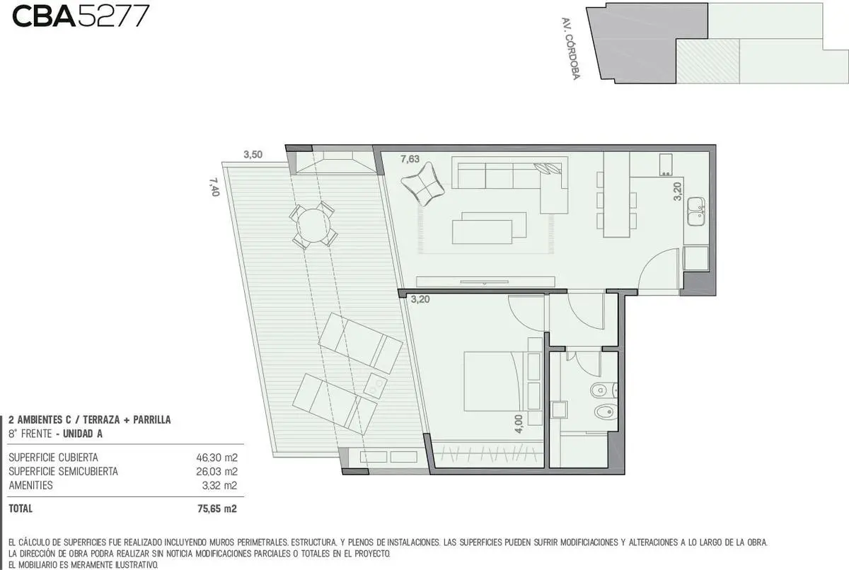 Imagen de la propiedad Av. Córdoba 5277 - 8A