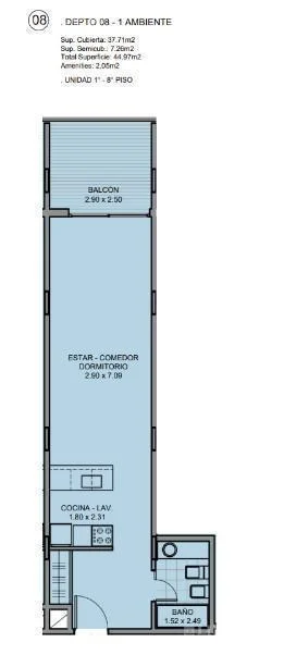 Imagen de la propiedad 1 ambientes ZP 2159393