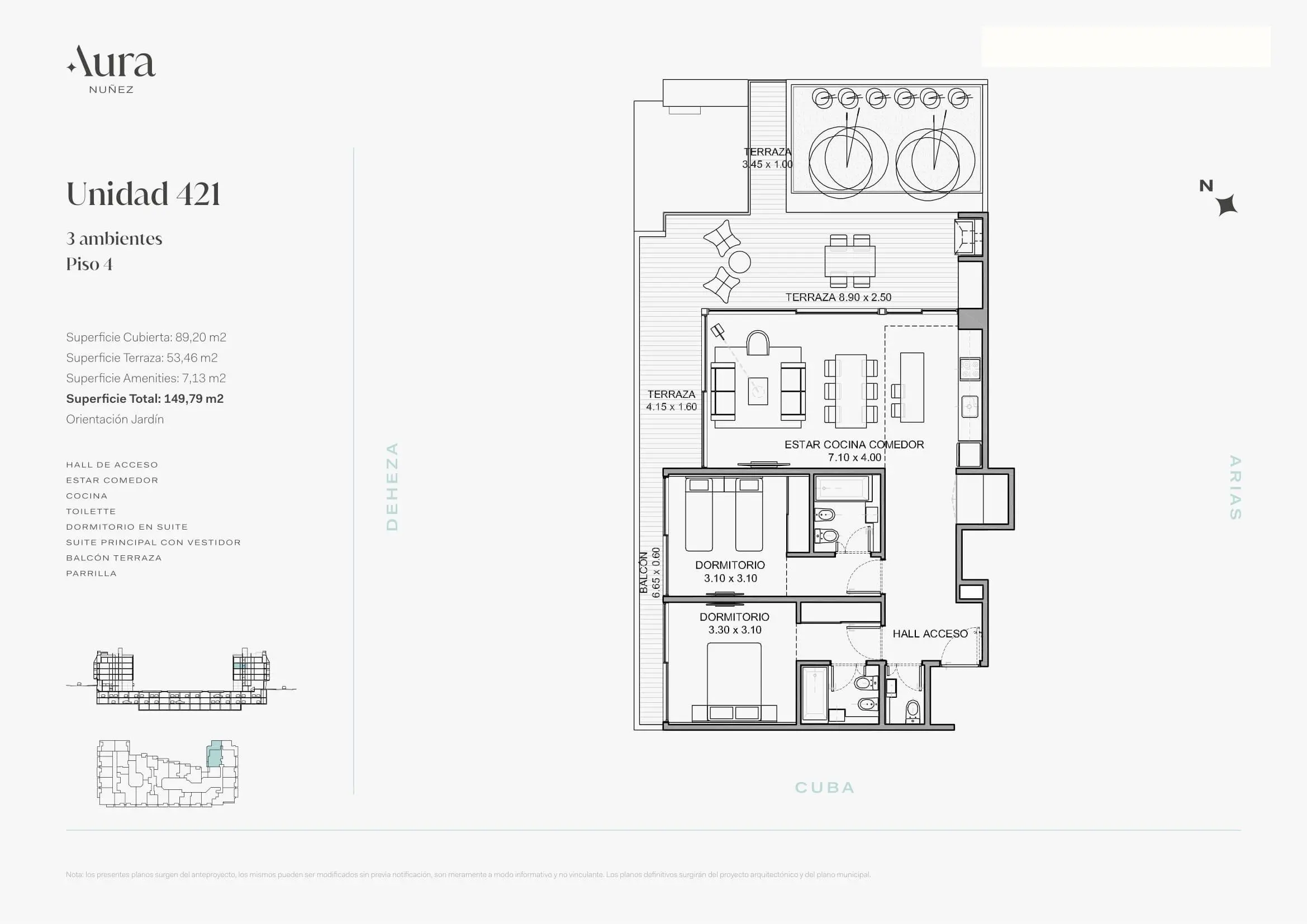 Imagen de la propiedad AURA NUÑEZ | Unidad 421