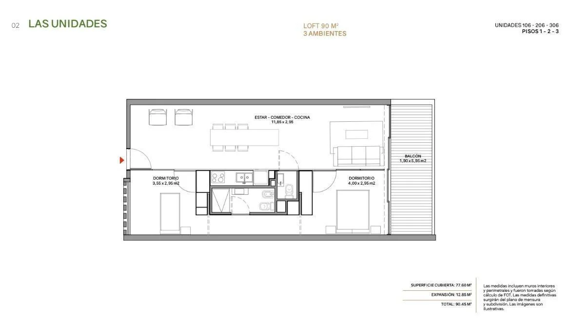 Imagen de la propiedad 3 ambientes ZP 2167234