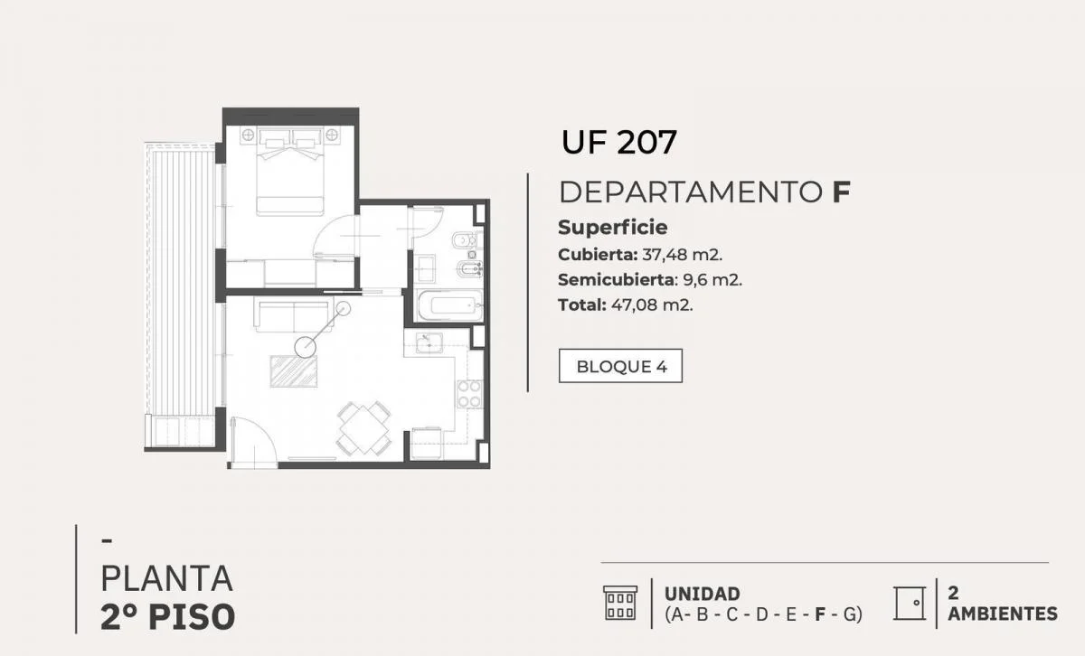 Imagen de la propiedad Highline Caballito – 2 ambientes – Ref. 2164946
