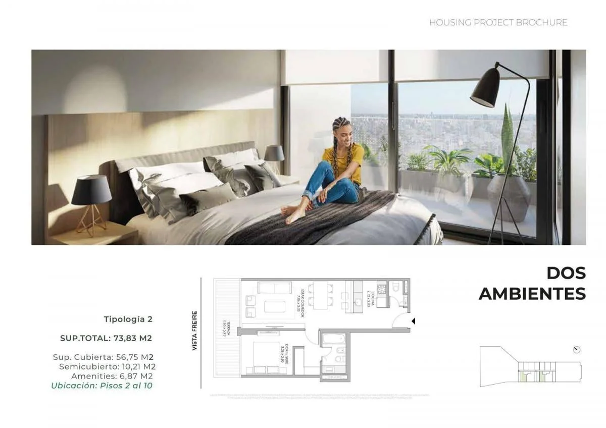 Imagen de la propiedad 2 ambientes ZP 2171395