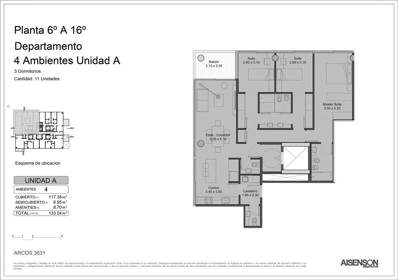 Imagen de la propiedad Arcos  3631 - 6A