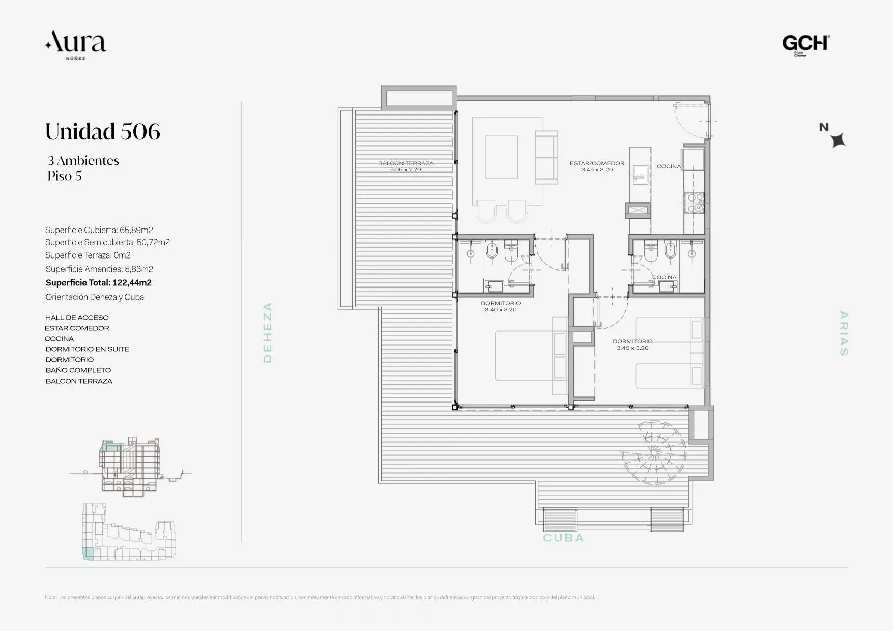 Imagen de la propiedad AURA NUÑEZ | Unidad 506