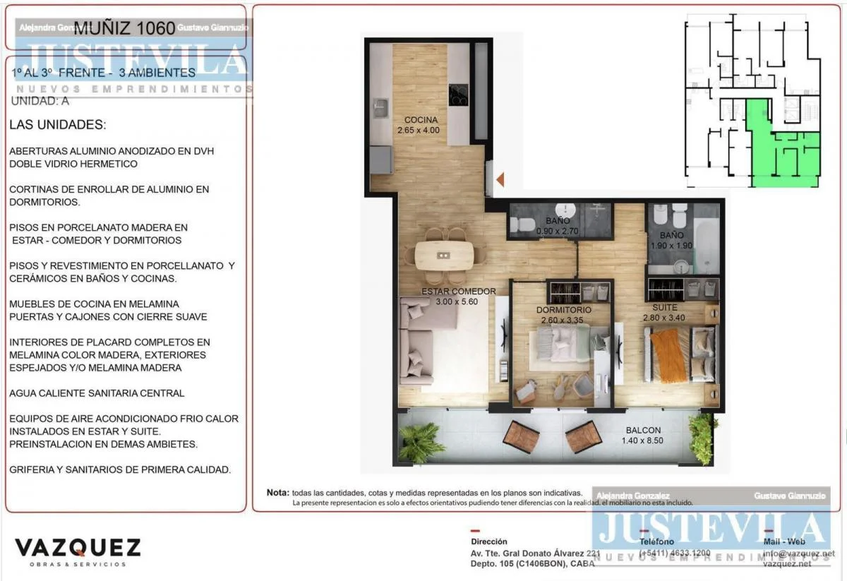 Imagen de la propiedad 3 ambientes ZP 2173169
