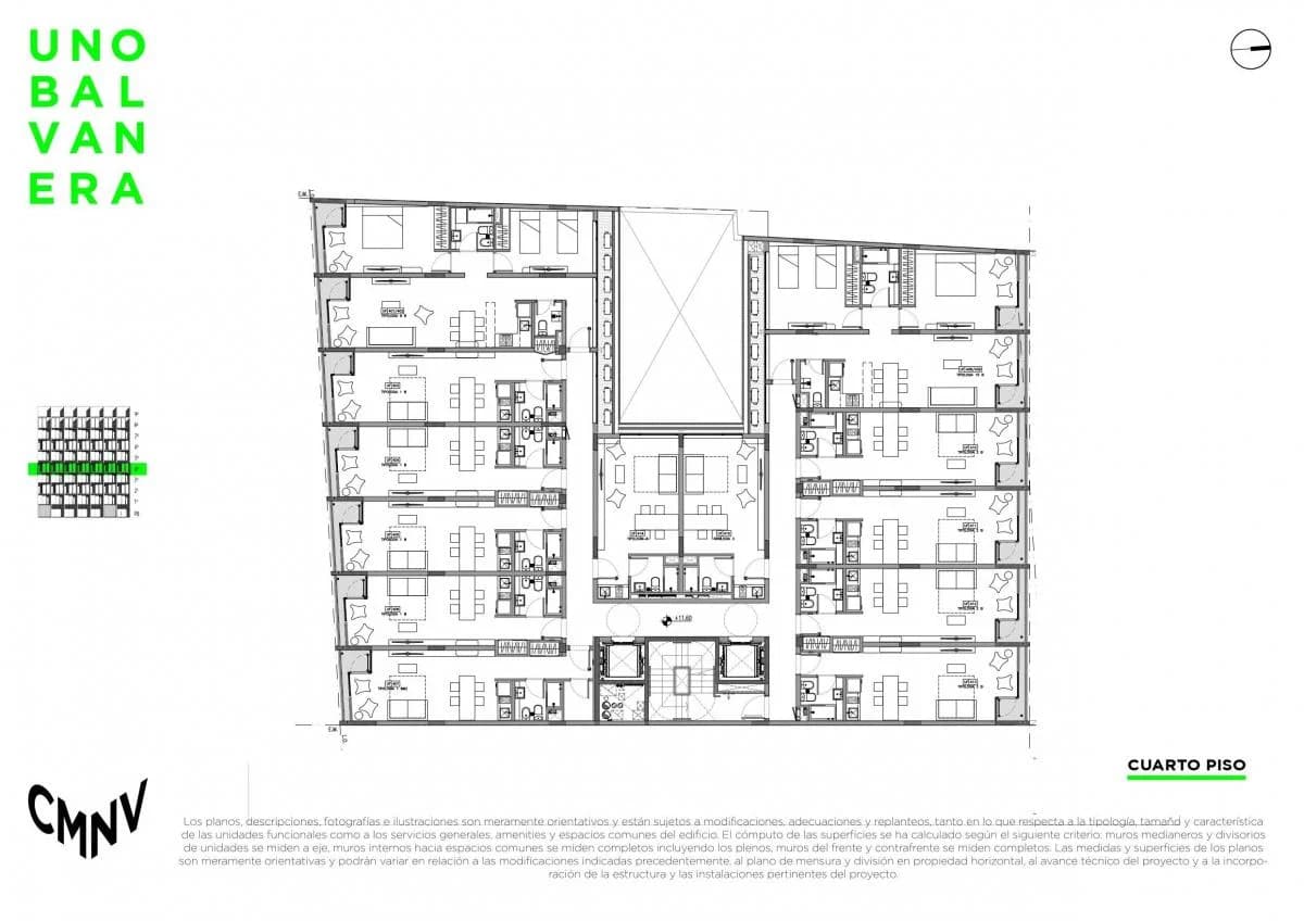 Imagen de la propiedad UNO Balvanera – 3 ambientes – Piso 4 – Ref. 2156624
