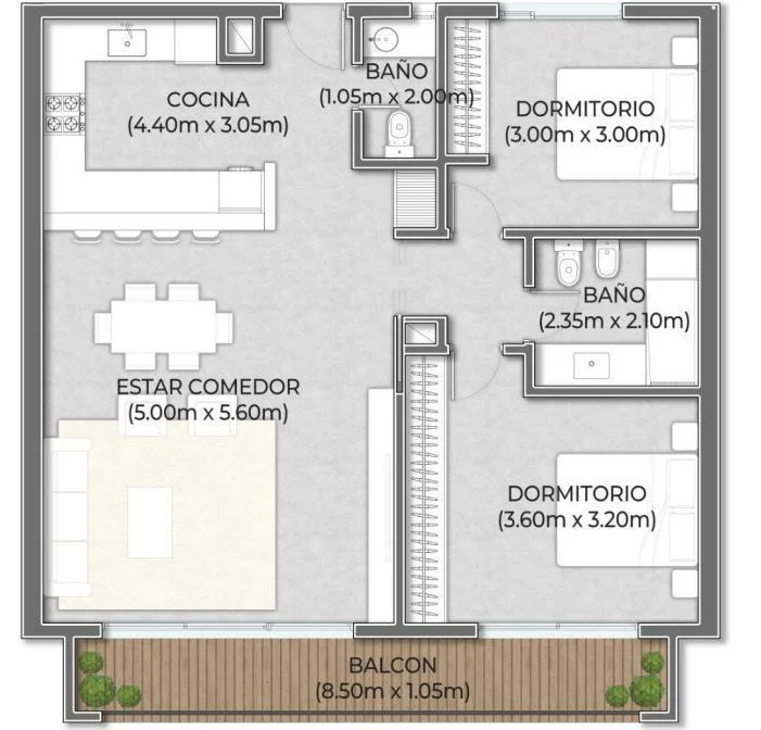 Imagen de la propiedad 3 ambientes ZP 2159900