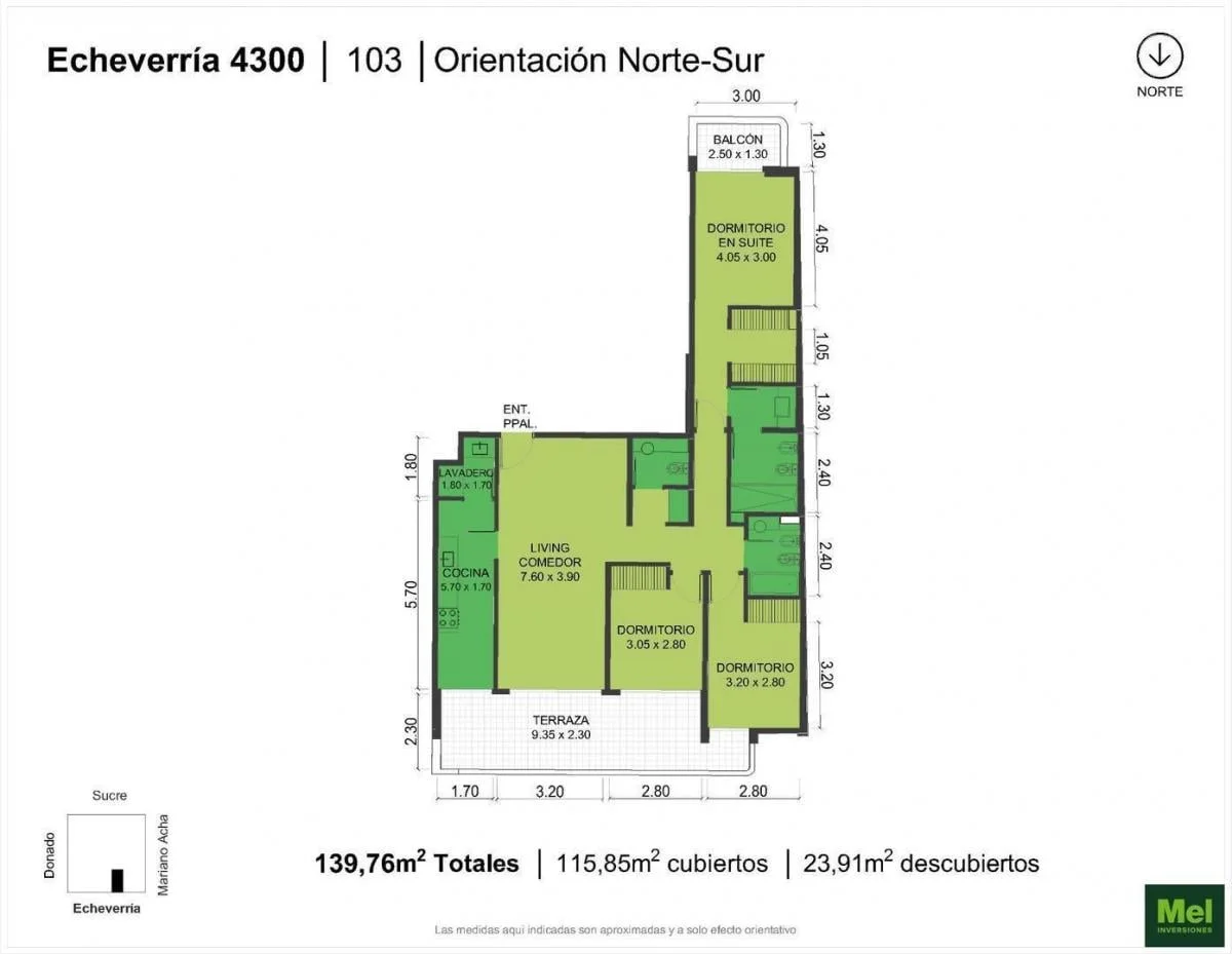 Imagen de la propiedad Echeverría 4374 – 4 ambientes – Ref. 2170592