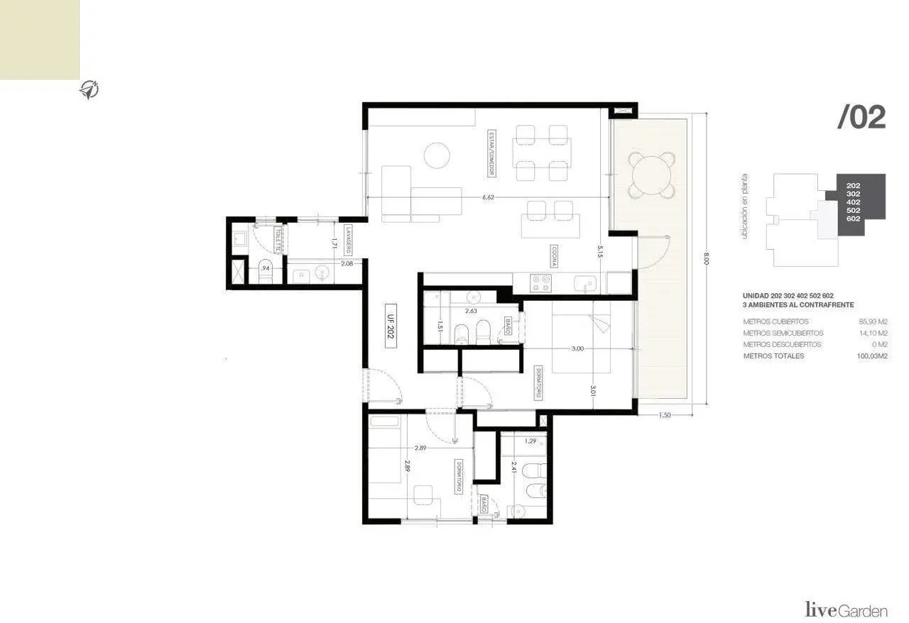 Imagen de la propiedad LIVE GARDEN | Unidad 402