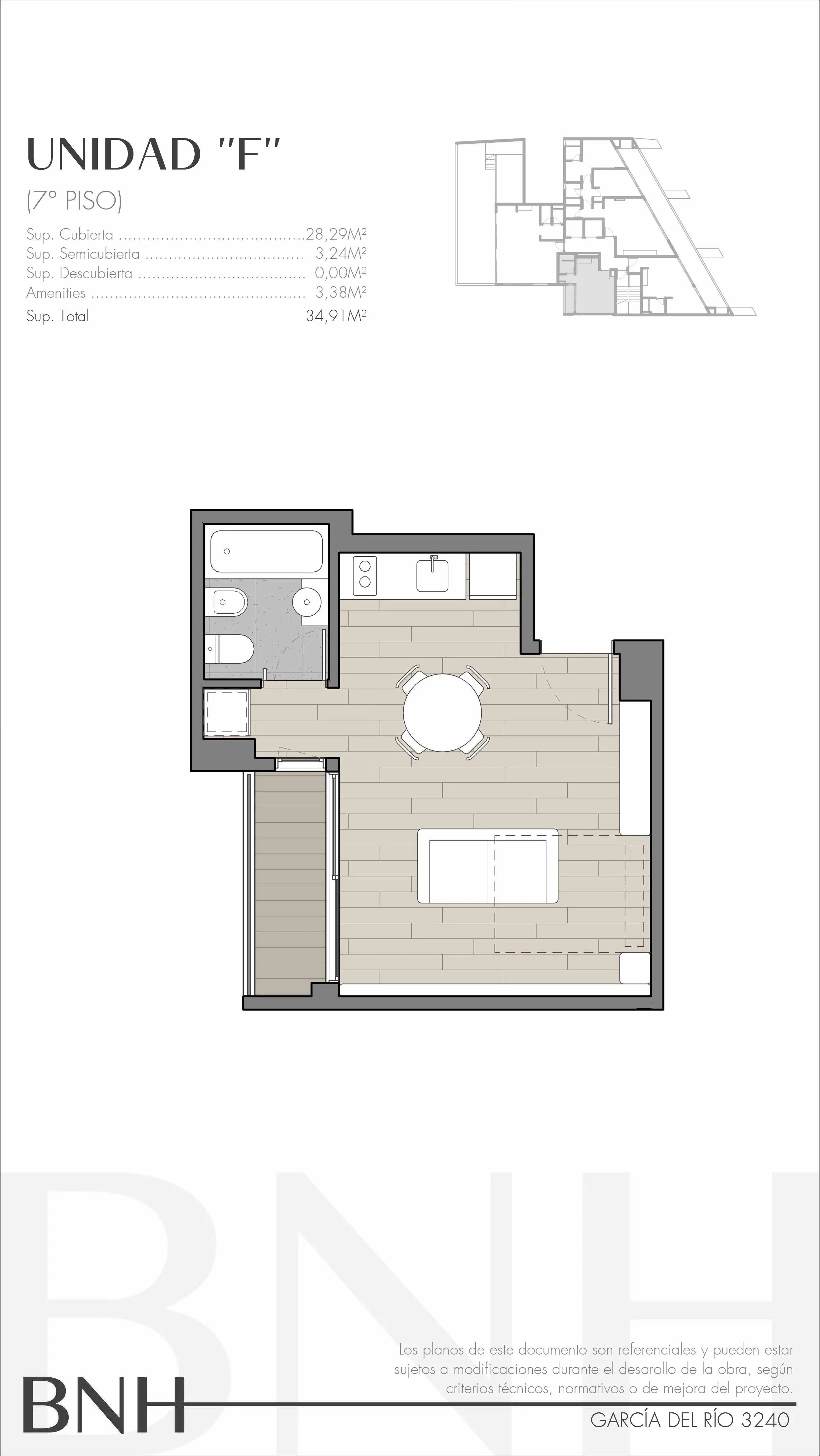 Imagen de la propiedad García del Río 3240 - 7F