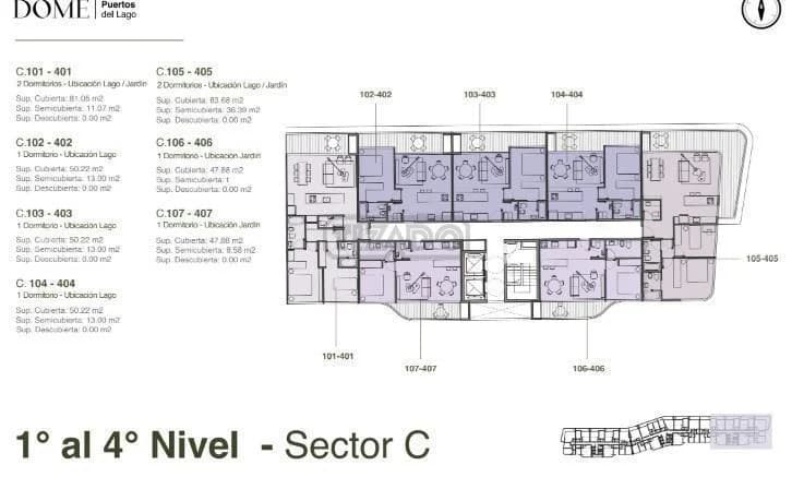 Imagen de la unidad DOME Puertos del Lago – 3 ambientes – Ref. 2165872