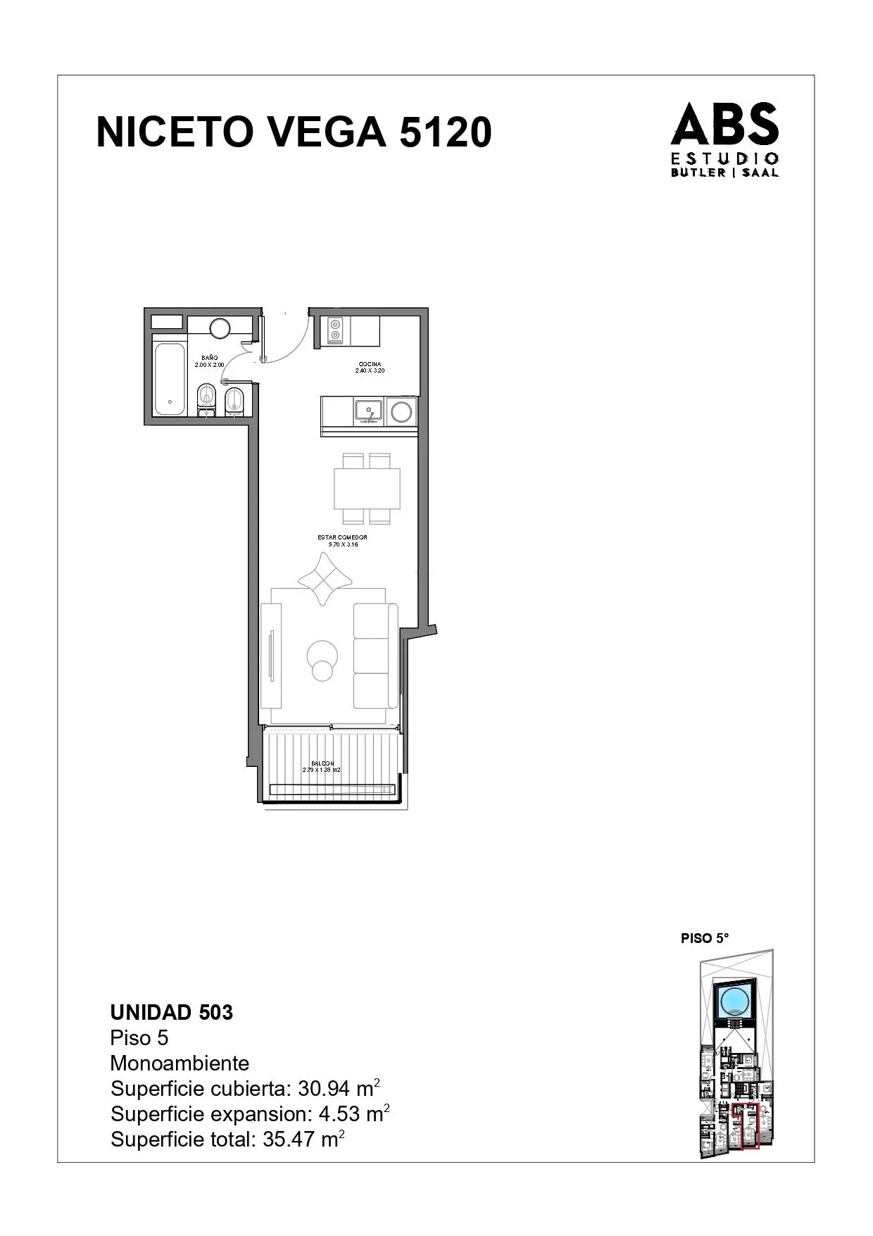 Imagen de la propiedad Niceto Vega 5120 - 503