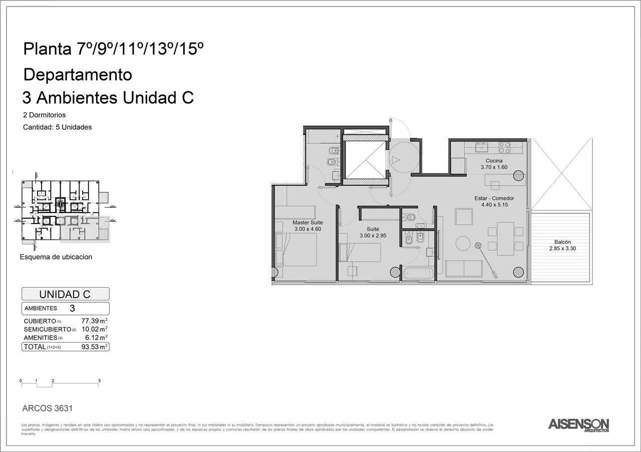 Imagen de la propiedad Arcos  3631 - 11C