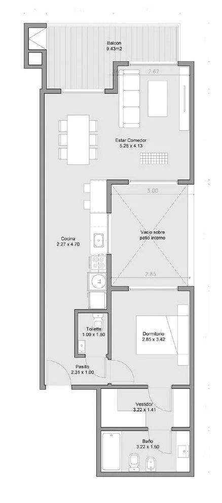 Imagen de la propiedad 2 ambientes ZP 2163794