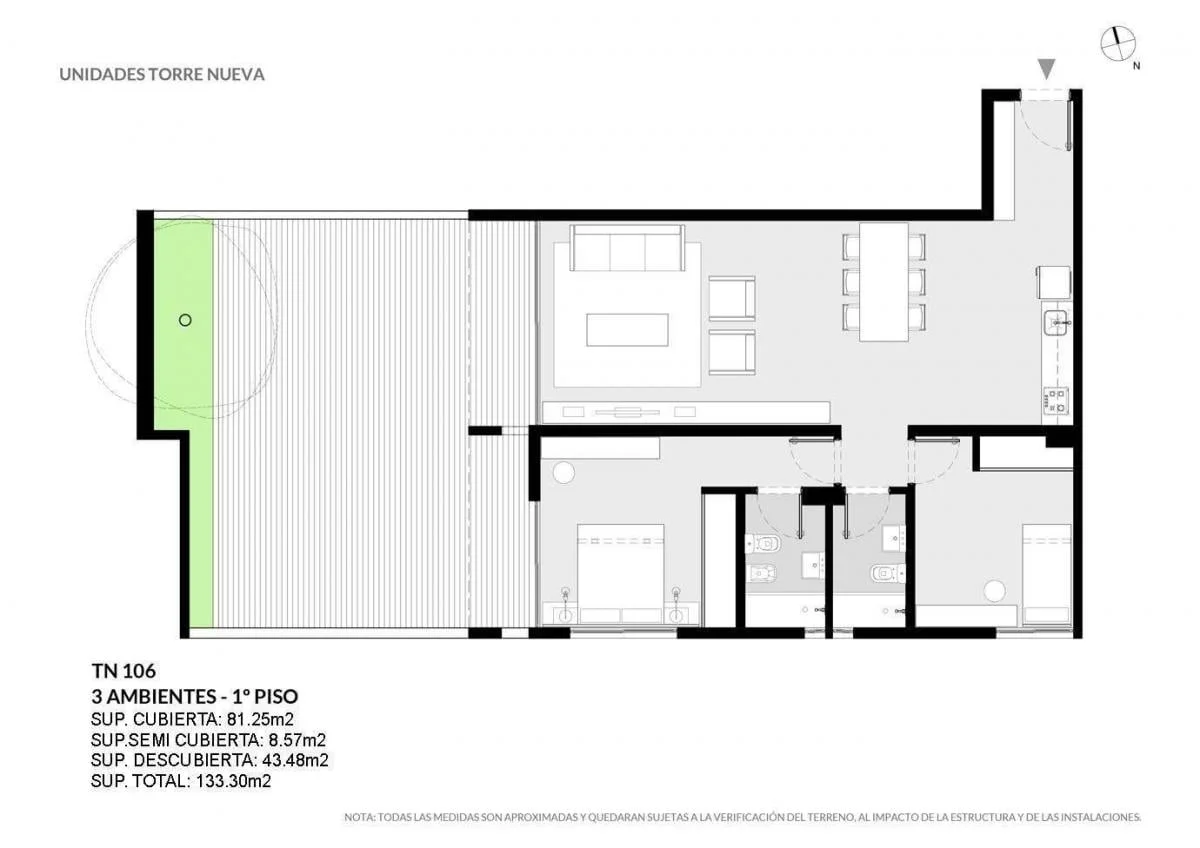 Imagen de la propiedad 3 ambientes ZP 2164045