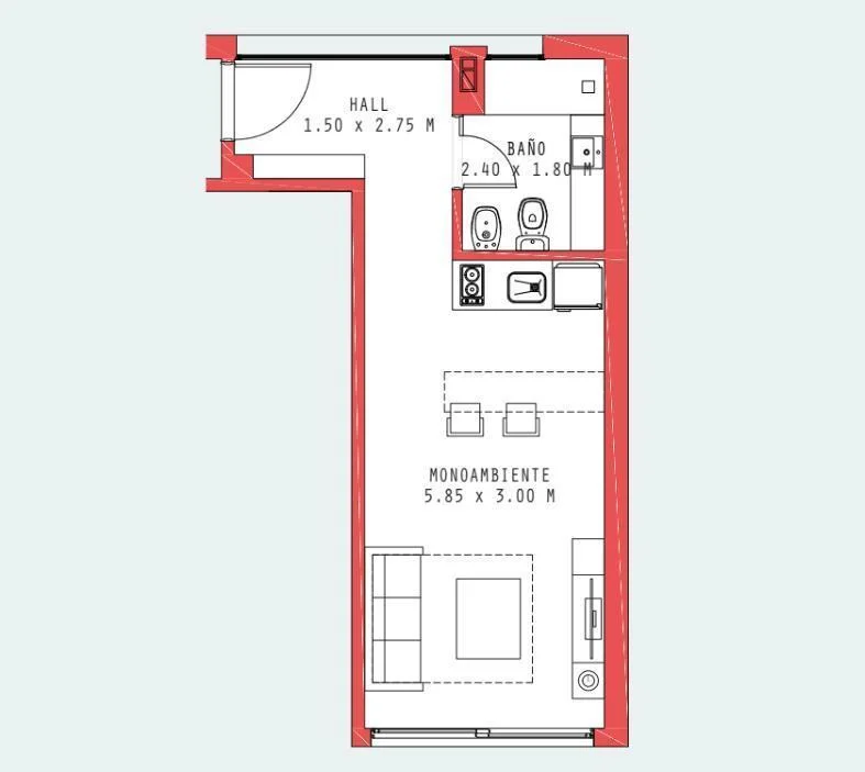 Imagen de la propiedad 1 ambientes ZP 2165277