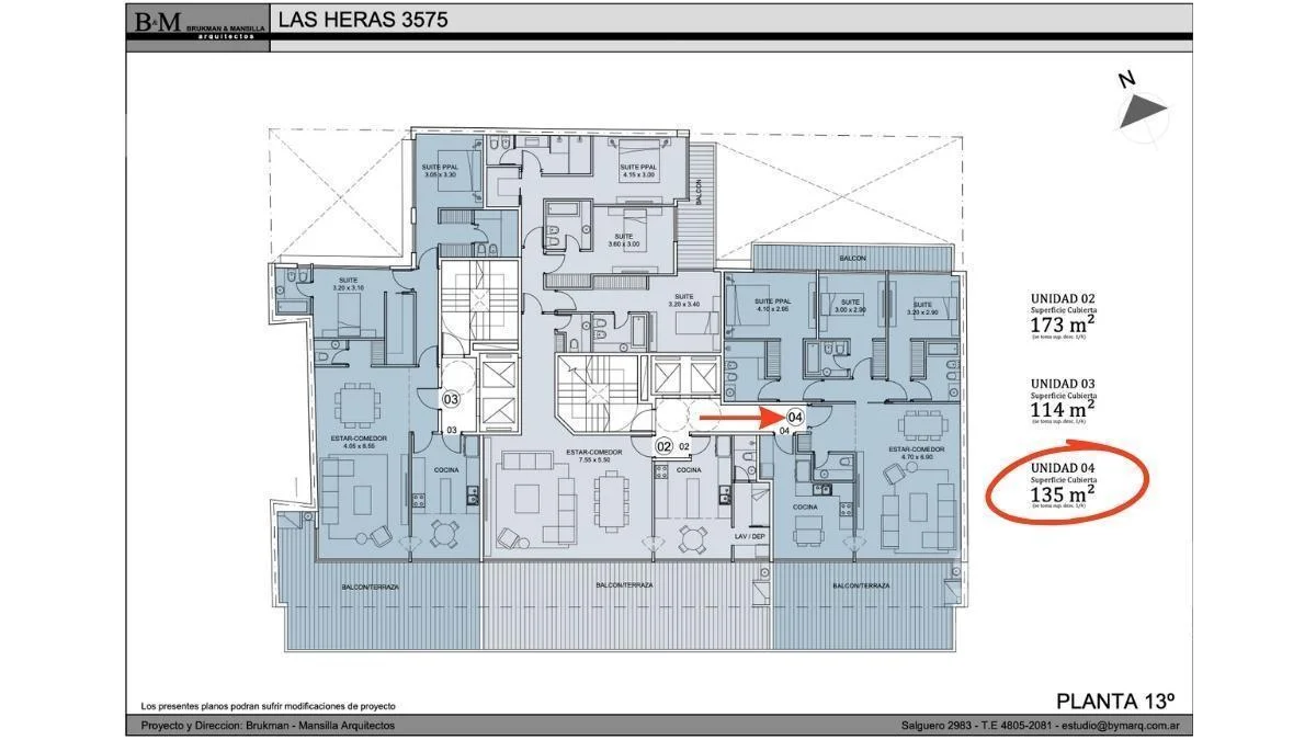 Imagen de la propiedad Las Heras y Salguero – 4 ambientes – Ref. 2156516