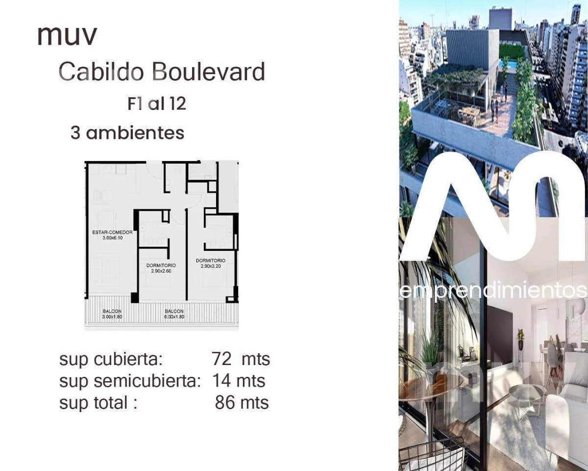 Imagen de la propiedad 3 ambientes ZP 2173933