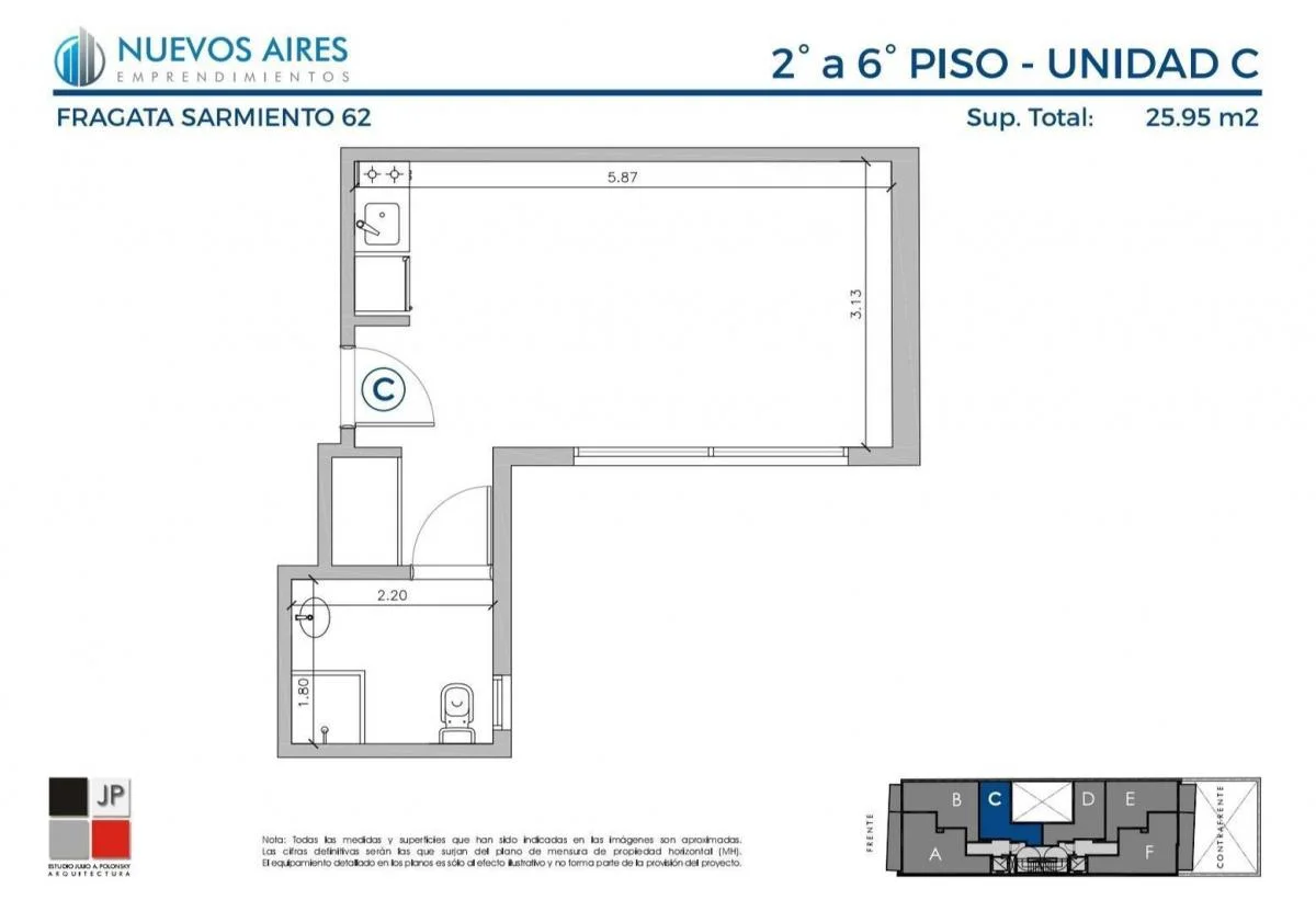 Imagen de la propiedad 1 ambientes ZP 2321714