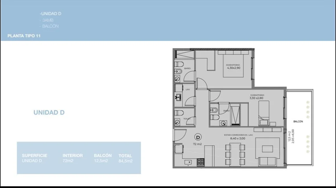 Imagen de la propiedad 3 ambientes ZP 2299924