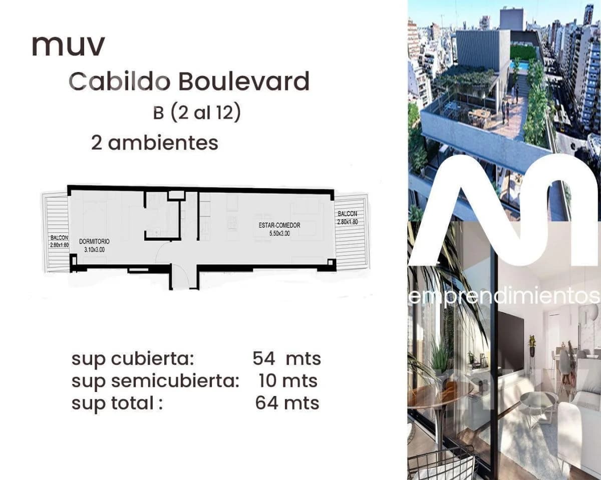 Imagen de la propiedad 2 ambientes ZP 2173919