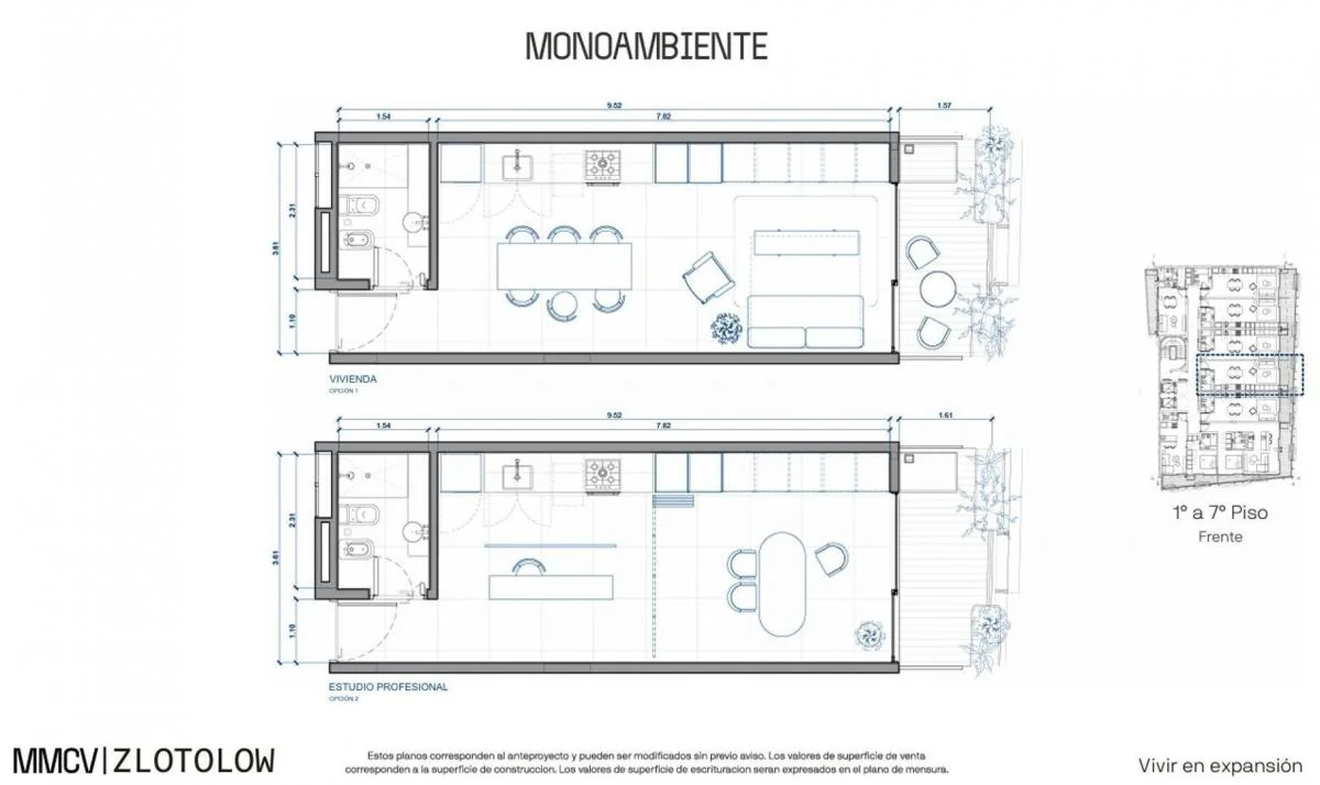 Imagen de la propiedad 1 ambientes ZP 2167637