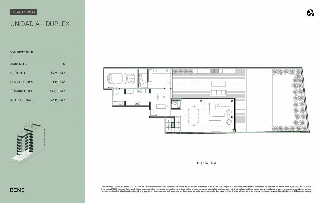Imagen de la propiedad BEME Teodoro García – Dúplex de 4 ambientes – Ref. 2167430