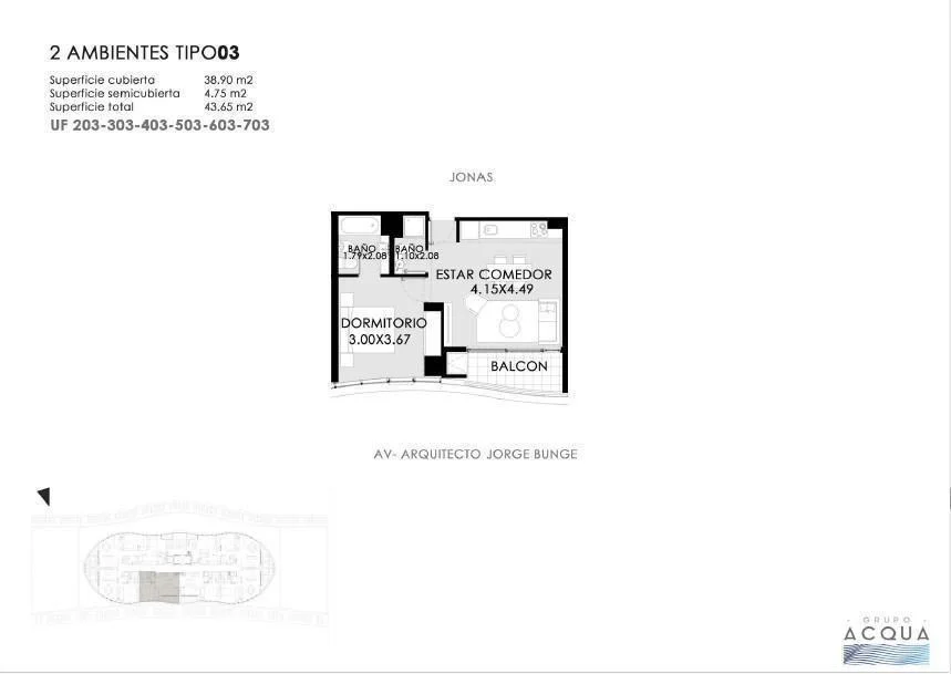 Imagen de la propiedad 2 ambientes ZP 2261824