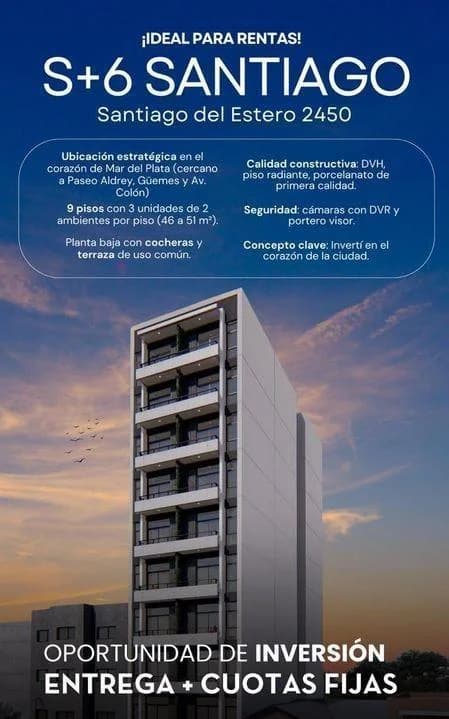 Imagen del emprendimiento SANTIAGO DEL ESTERO 2450, Mar del Plata