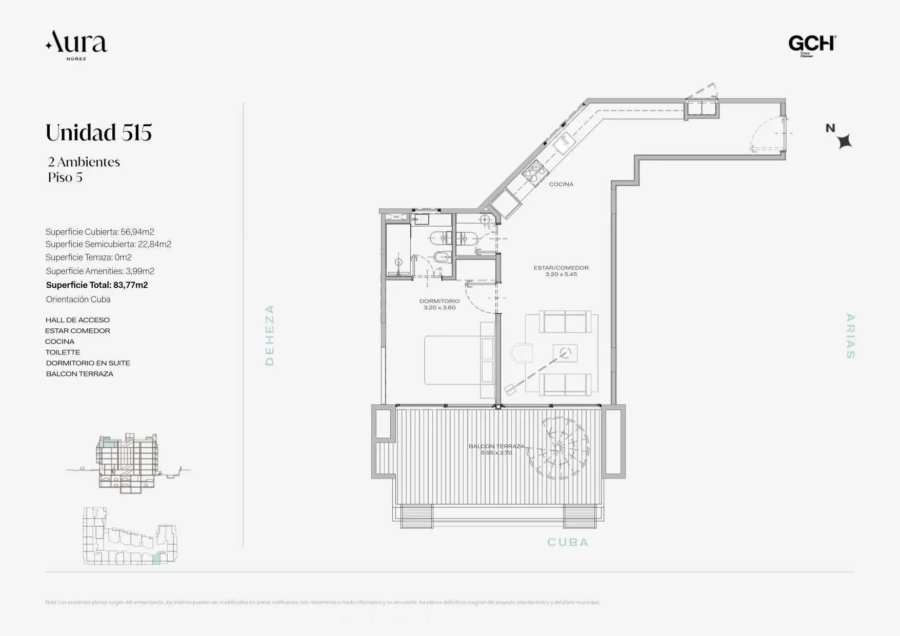 Imagen de la propiedad AURA NUÑEZ | Unidad 515 Dúplex