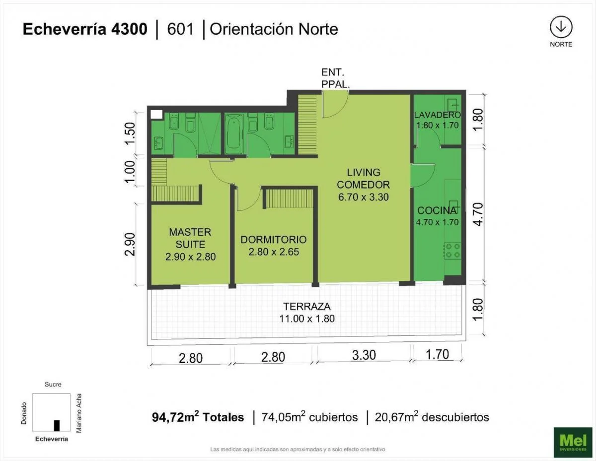 Imagen de la propiedad Echeverría 4374 – 3 ambientes – Ref. 2170588