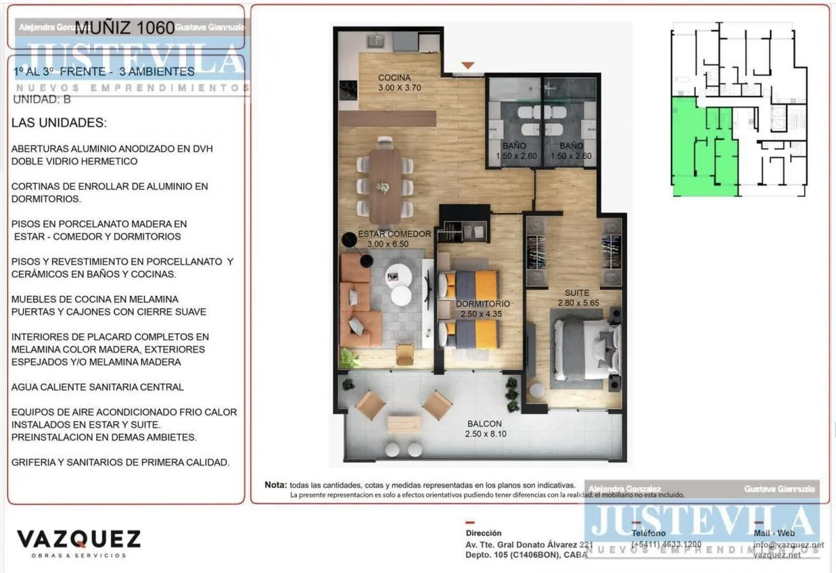 Imagen de la propiedad 3 ambientes ZP 2173157