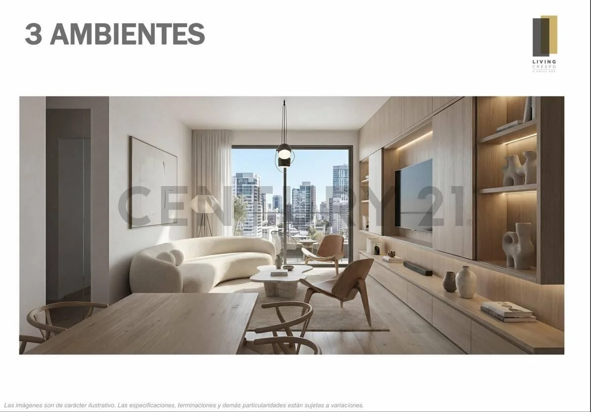 Imagen de la propiedad Living Crespo – 3 ambientes – Ref. 2156553