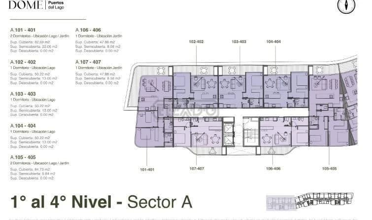 Imagen de la propiedad DOME Puertos del Lago – 2 ambientes – Ref. 2165854