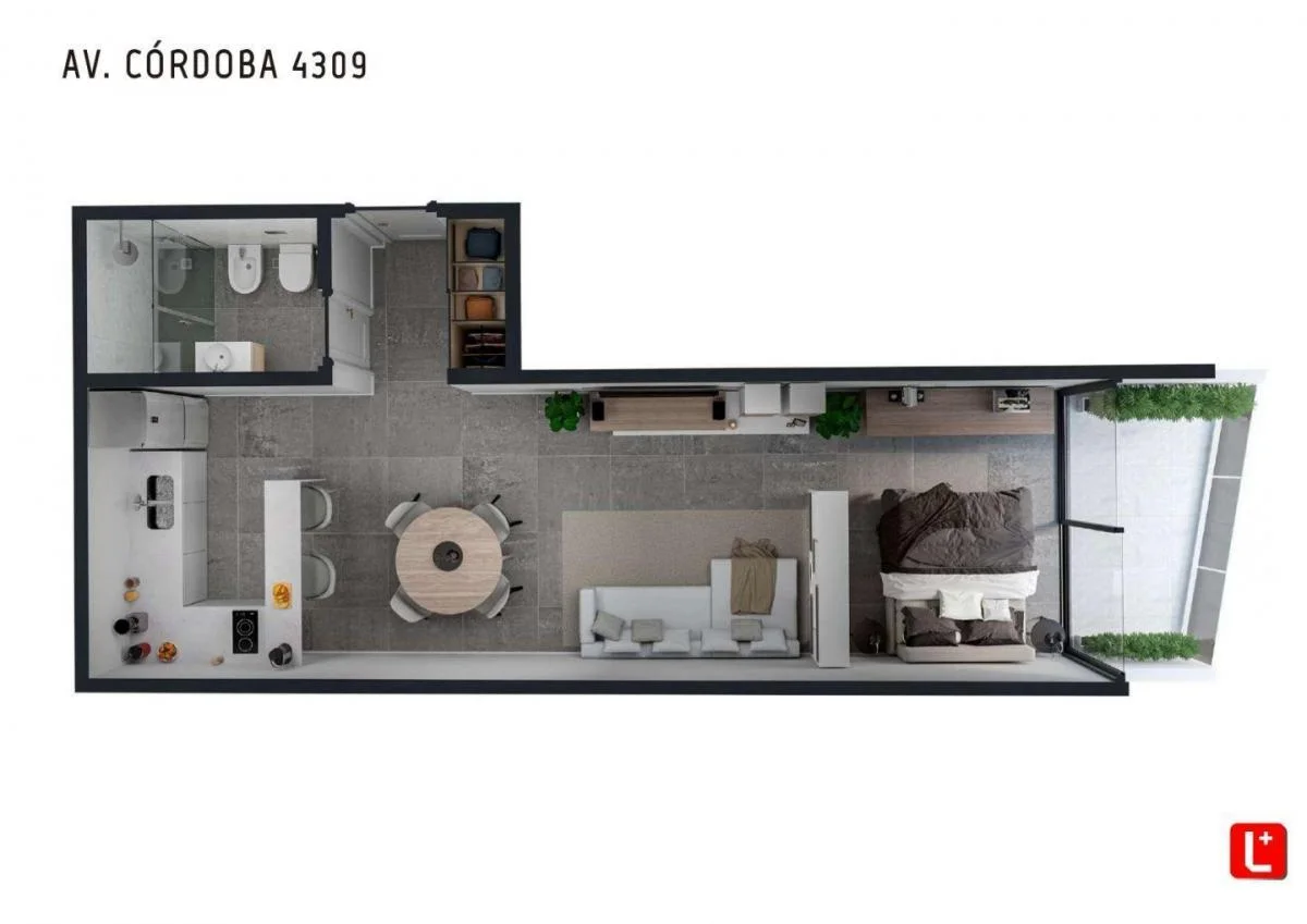 Imagen de la propiedad 1 ambientes ZP 2163598