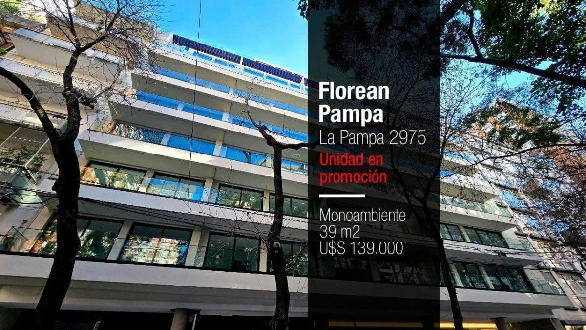 Imagen de la propiedad Florean Pampa – 1 ambiente – Ref. 2370771