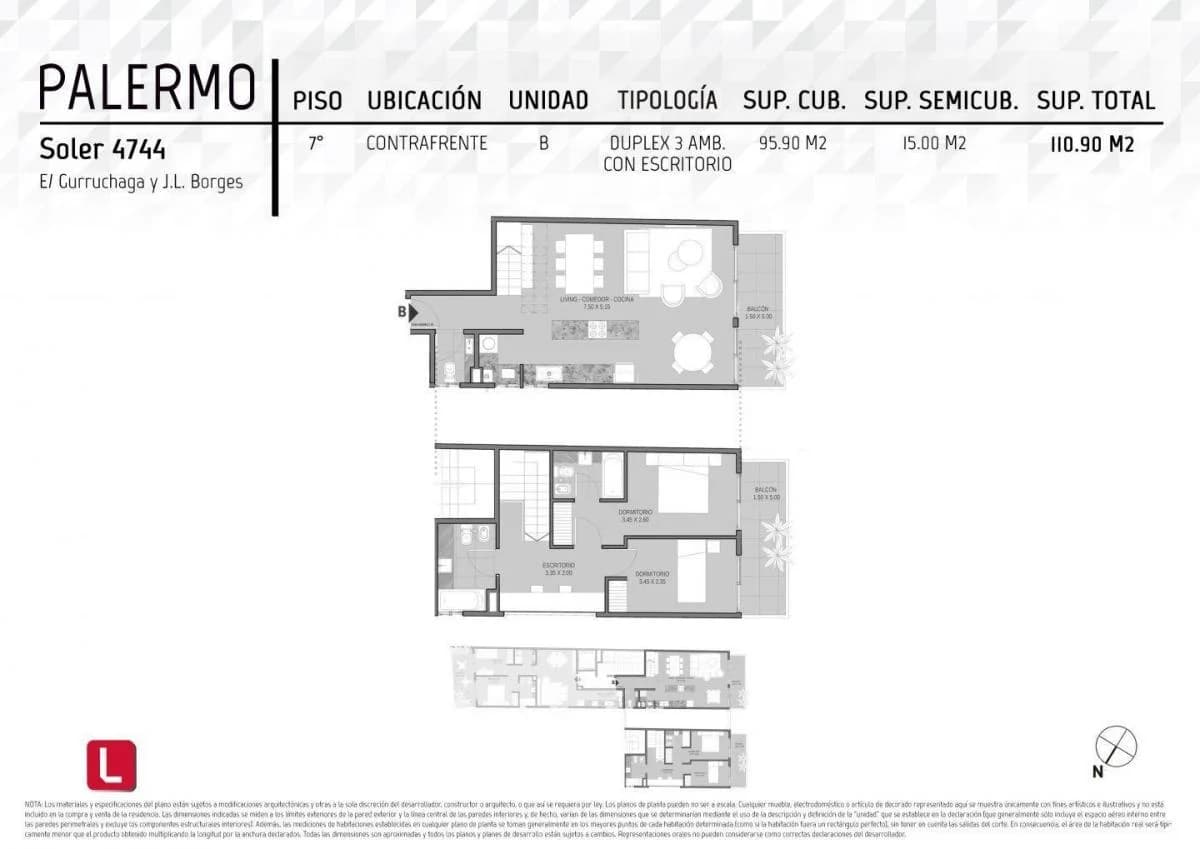 Imagen de la propiedad Espacio Soler – Dúplex de 3 ambientes – Ref. 2163351