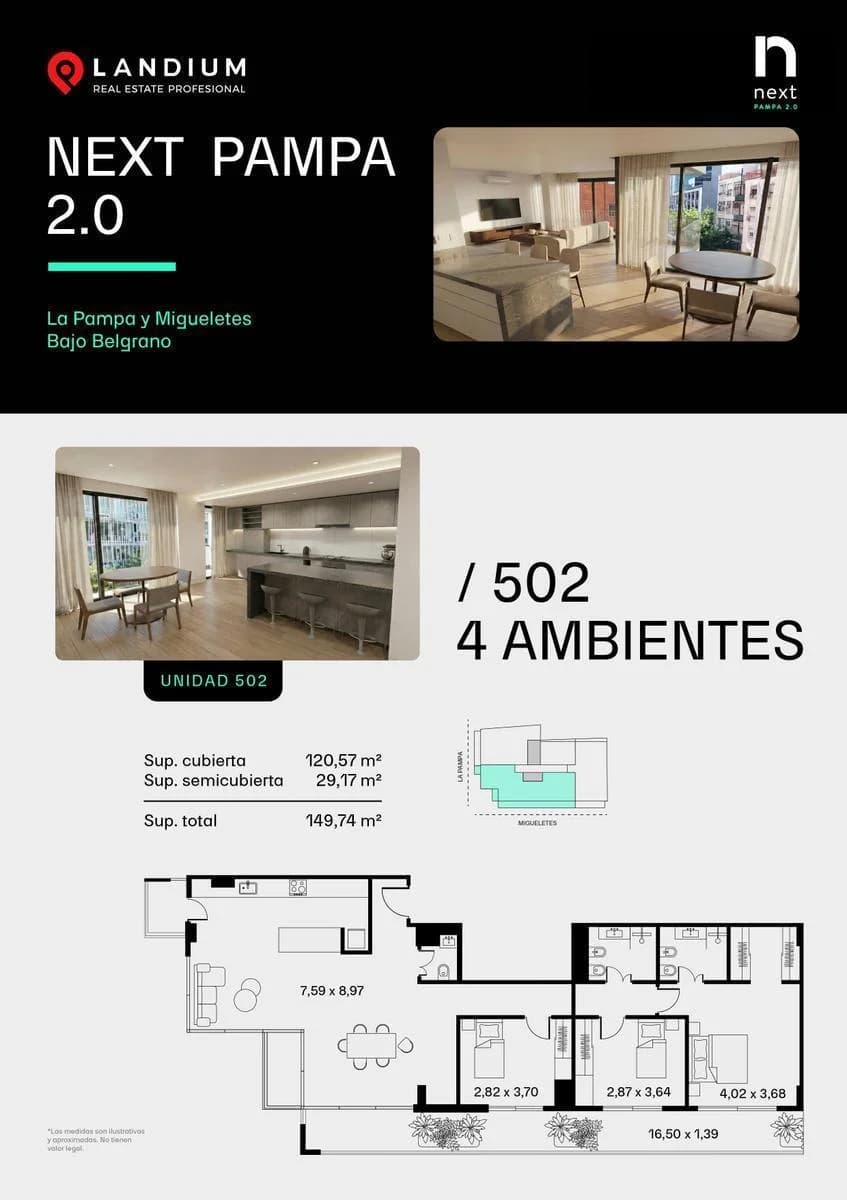 Imagen de la propiedad Next Pampa 2.0 – 4 ambientes – Ref. 2173500
