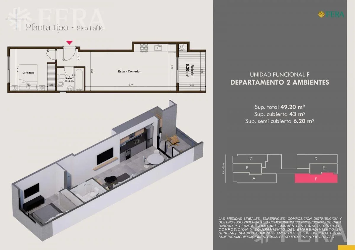 Imagen de la propiedad 2 ambientes ZP 2156882