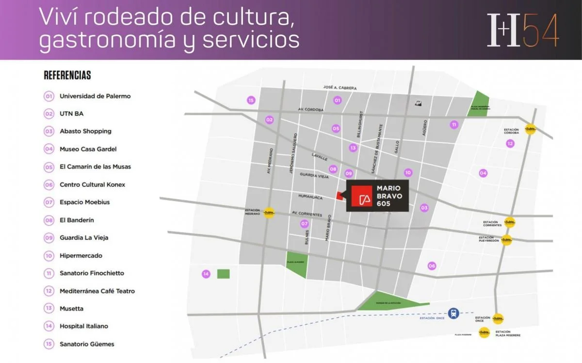 Imagen de la propiedad Mario Bravo 605 – 1 ambiente – Ref. 54428189