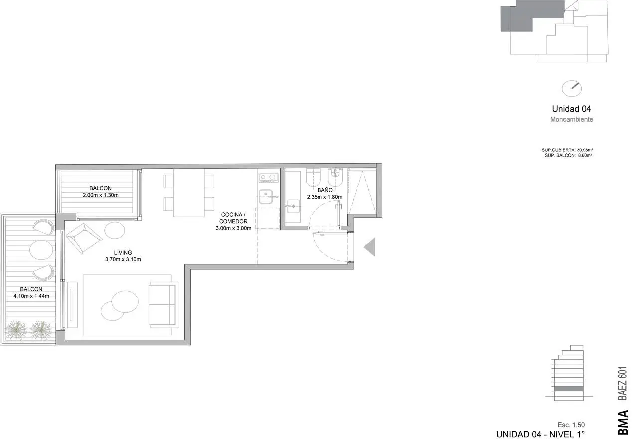 Imagen de la propiedad QUBE BAEZ | Unidad 104