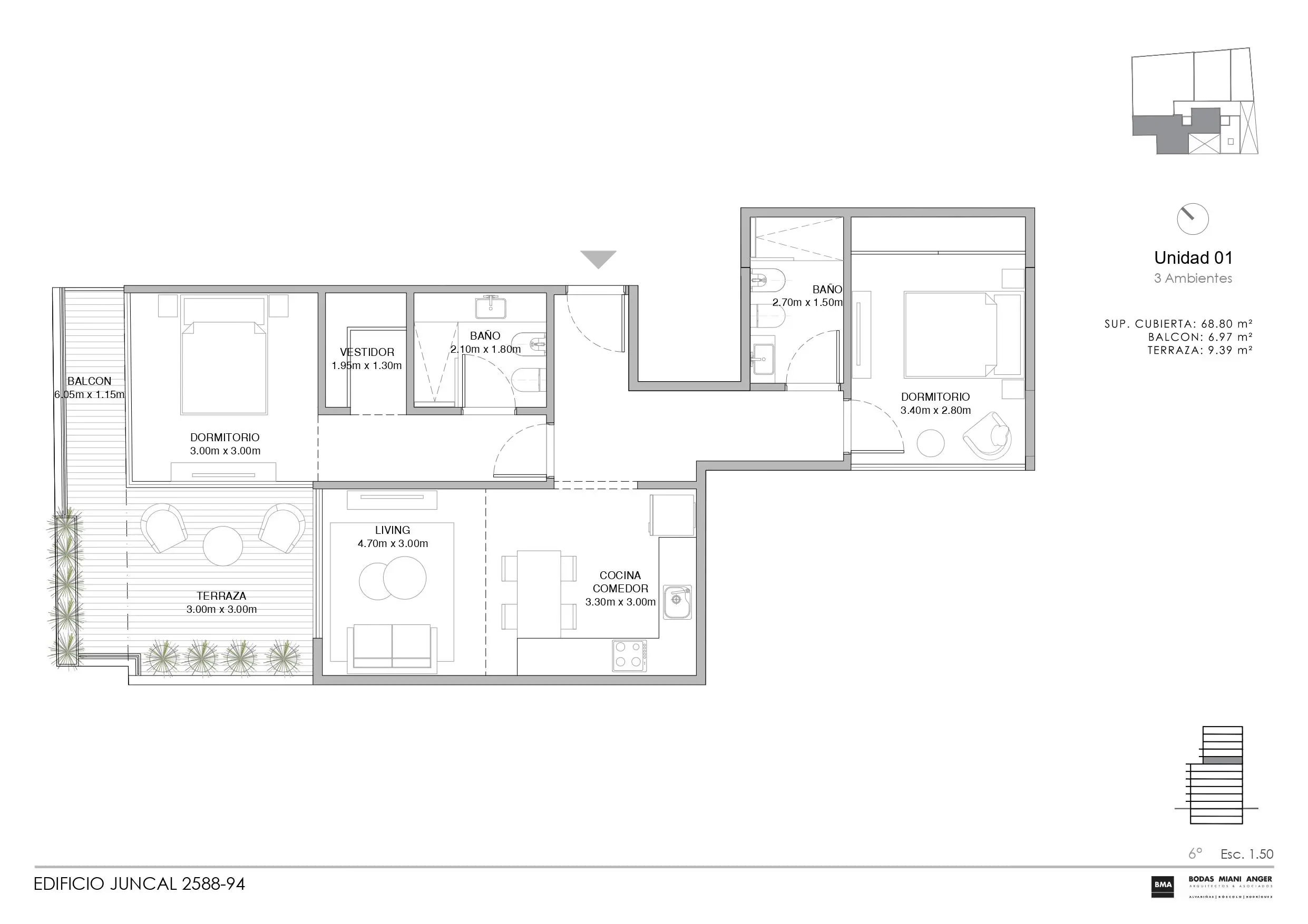 Imagen de la propiedad Juncal 2598 - 601