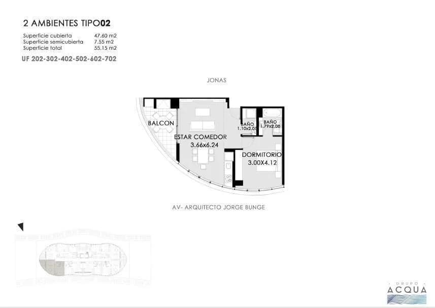 Imagen de la propiedad 2 ambientes ZP 2261820