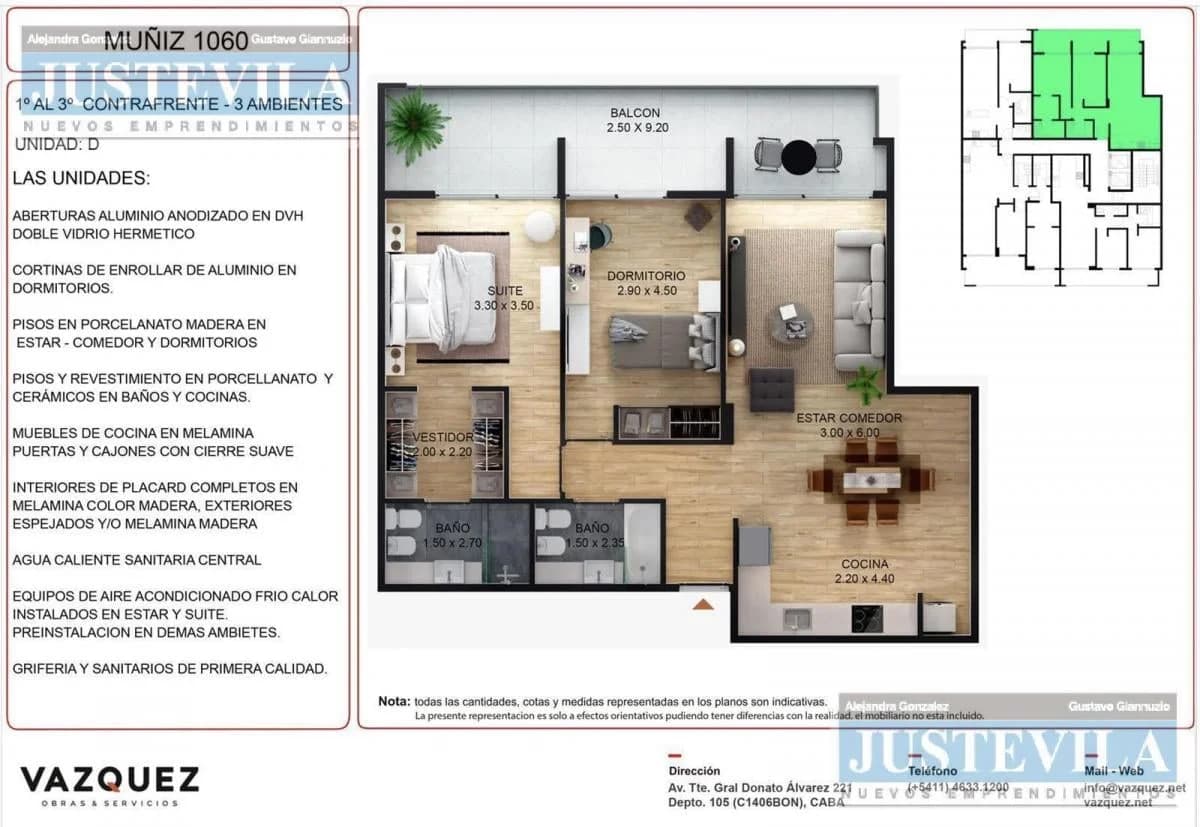 Imagen de la propiedad 3 ambientes ZP 2173155