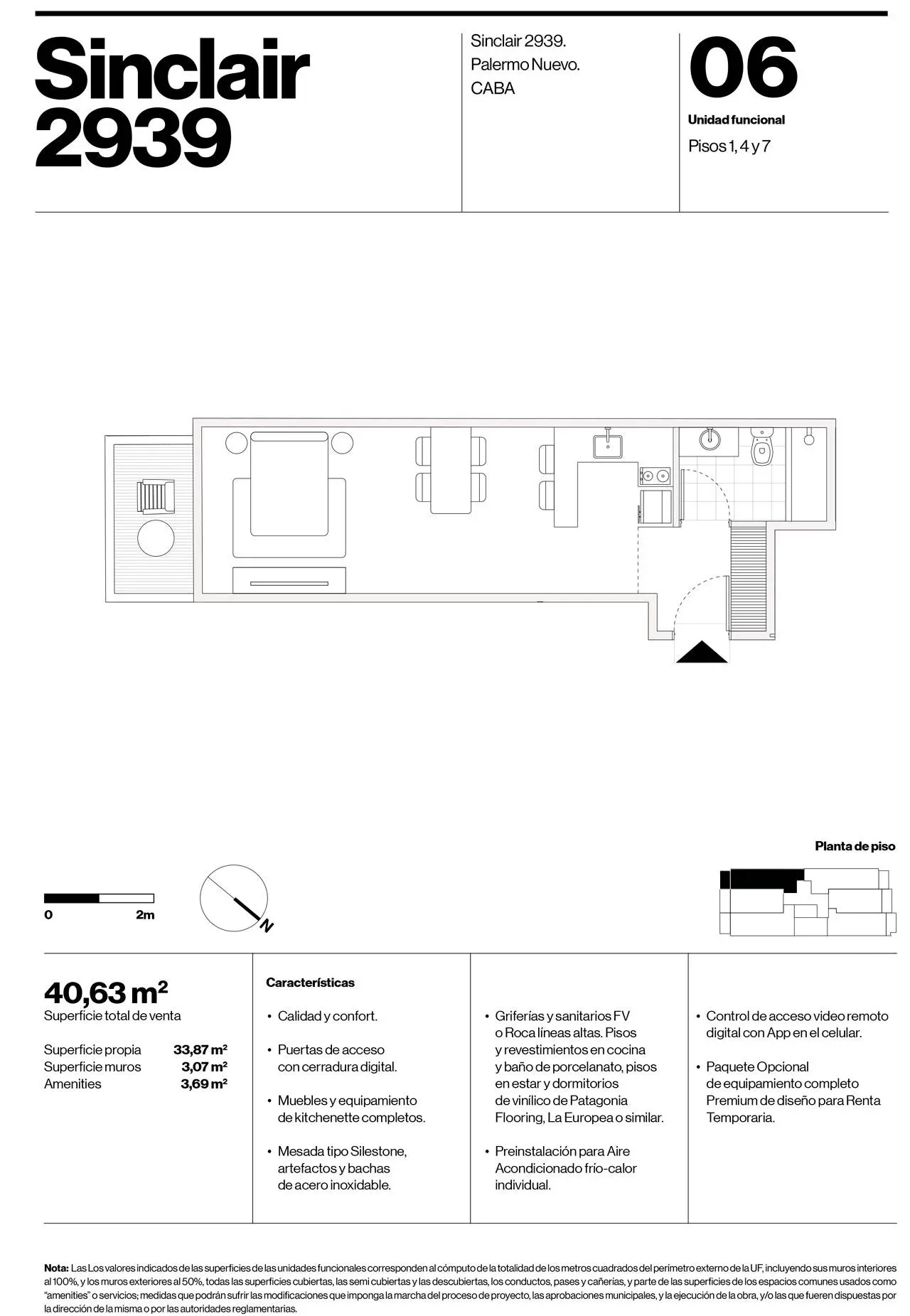 Imagen de la propiedad SINCLAIR Y CERVIÑO | Unidad 406