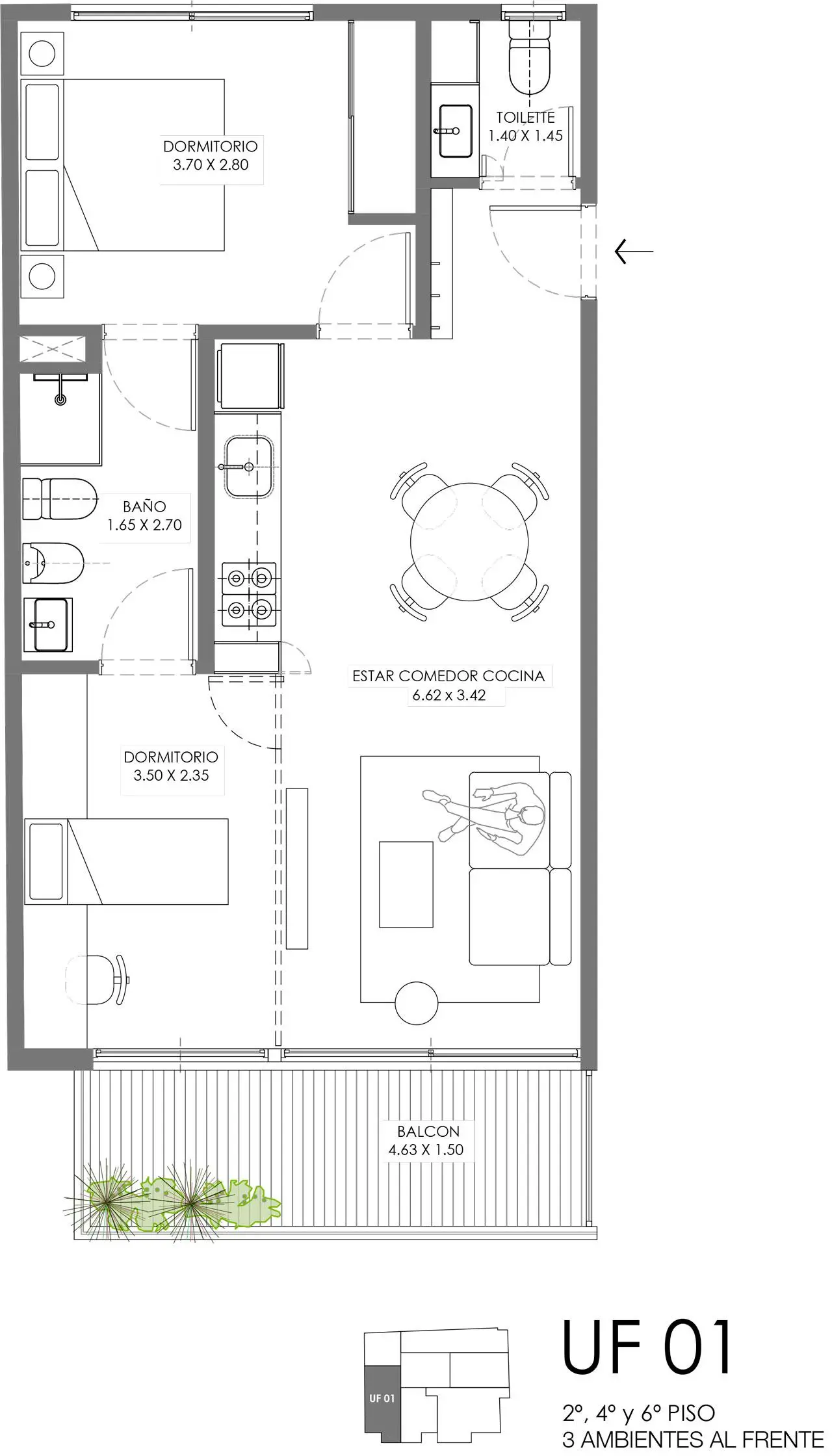 Imagen de la propiedad Céspedes 2518 - 201