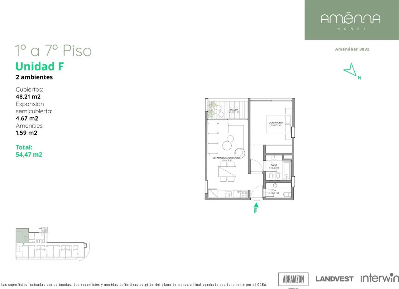 Imagen de la propiedad Amenábar y Paroissien - 1F